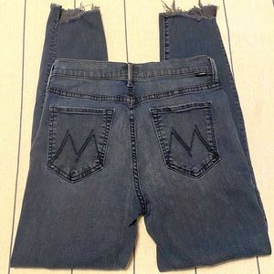 MOTHER Stunner Ankle Step Fray Jeans Size 28
